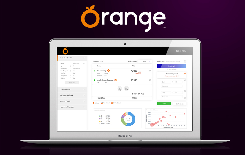 Orange Salons | Web screenshot 1